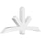 Ekena Millwork Alberta Architectural Grade PVC Gable Bracket, 84"W x 38 1/2"H x 6"D x 6"F, 11/12 Pitch GBP084X39X0606ALB00 - alternate 1